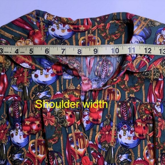 Unique! Handmade Christmas Theme Shirt/Top - Picture 3 of 10